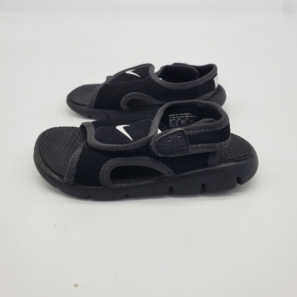 Nike Shoes Toddler 7C Sunray Adjust 4 Black Strap Kids Sandals - Picture 8 of 10